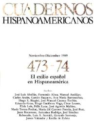 Cuadernos Hispanoamericanos. Núm. 473-474, noviembre-diciembre 1989