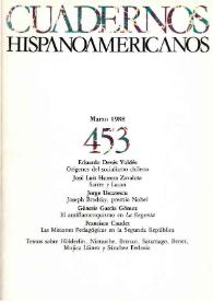 Cuadernos Hispanoamericanos. Núm. 453, marzo 1988