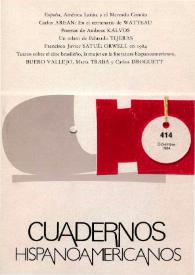 Cuadernos Hispanoamericanos. Núm. 414, diciembre 1984