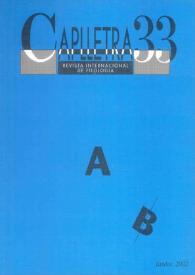 Caplletra: Revista Internacional de Filologia. Núm. 33, tardor de 2002