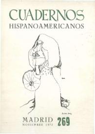 Cuadernos Hispanoamericanos. Núm. 269, noviembre 1972