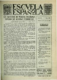 Escuela española. Año XIX, núm. 978, 23 de julio de 1959