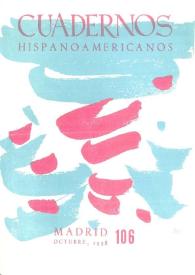 Cuadernos Hispanoamericanos. Núm. 106, octubre 1958