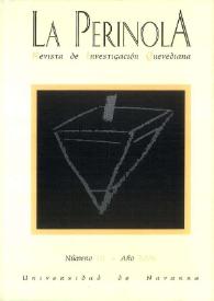 La Perinola : revista de investigación quevediana. Núm. 10, 2006