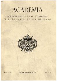 Academia : Anales y Boletín de la Real Academia de Bellas Artes de San Fernando. Núm. 6, primer semestre de 1958