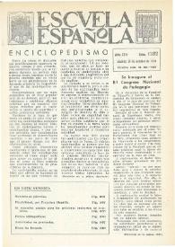 Escuela española. Año XXIV, núm. 1282, 31 de octubre de 1964