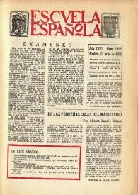 Escuela española. Año XXVI, núm. 1452, 13 de julio de 1966