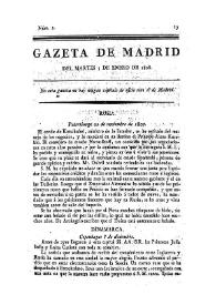 Gazeta de Madrid. 1808. Núm. 2, 5 de enero de 1808