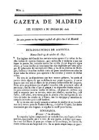 Gazeta de Madrid. 1808. Núm. 3, 8 de enero de 1808