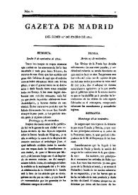Gazeta de Madrid. 1810. Núm. 1, 1º de enero de 1810