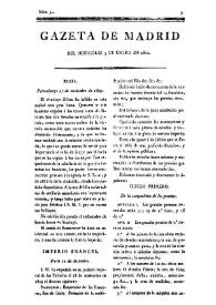 Gazeta de Madrid. 1810. Núm. 3, 3 de enero de 1810