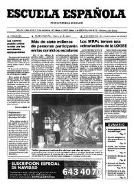 Escuela española. Año LIV, núm. 3210, 10 de noviembre de 1994