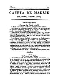 Gazeta de Madrid. 1809. Núm. 5, 5 de enero de 1809