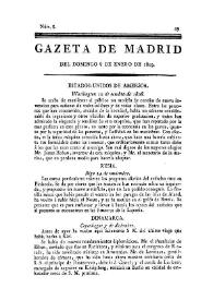 Gazeta de Madrid. 1809. Núm. 8, 8 de enero de 1809