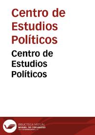Centro de Estudios Políticos
