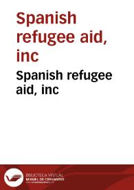 Spanish Refugee Aid, Inc.