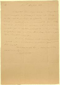 Carta a sus padres, 15 de julio de 1836