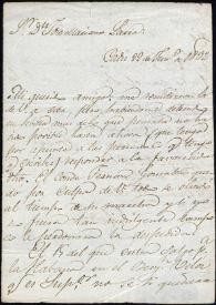 Carta de And. Cascales y de Ariza. Cádiz, 22 de junio de 1832