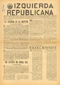 Izquierda Republicana : Publicación Mensual. Órgano De Izquierda Republicana En El Exilio. Núm. 55, 30 de noviembre de 1949