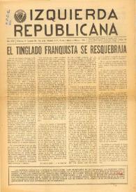 Izquierda Republicana : Publicación Mensual. Órgano De Izquierda Republicana En El Exilio. Núm. 94, enero-febrero-marzo de 1955