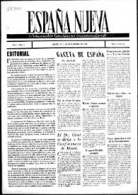 España Nueva : Semanario Republicano Independiente. Núm. 5, 22 de diciembre de 1945