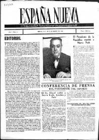 España Nueva : Semanario Republicano Independiente. Núm. 6, 29 de diciembre de 1945