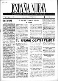 España Nueva : Semanario Republicano Independiente.. Núm. 13, 16 de febrero de 1946
