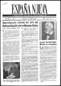 España Nueva : Semanario Republicano Independiente.. Núm. 27, 25 de mayo de 1946