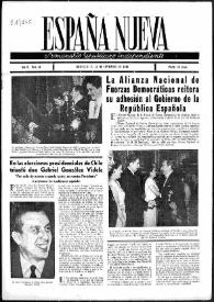 España Nueva : Semanario Republicano Independiente.. Núm. 44, 21 de septiembre de 1946