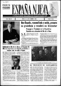 España Nueva : Semanario Republicano Independiente.. Núm. 48, 19 de octubre de 1946