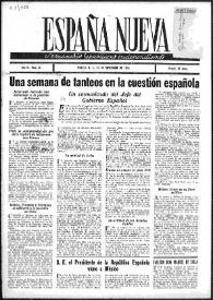 España Nueva : Semanario Republicano Independiente.. Núm. 52, 16 de noviembre de 1946