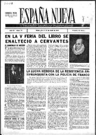 España Nueva : Semanario Republicano Independiente.. Núm. 75, 26 de abril de 1947