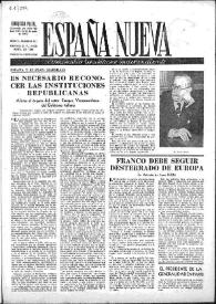 España Nueva : Semanario Republicano Independiente. Núm. 121, 10 de abril de 1948