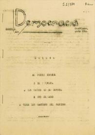 Democràcia : Portantveu del Partit Republicà d'Esquerra. Núm. 1, marzo de 1944