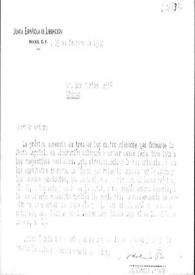 Carta de Indalecio Prieto a Carlos Esplá. México, 19 de febrero de 1944