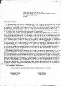 Carta de Alejandro Otero a la Junta Española de Liberación. México D. F., 31 de enero de 1945
