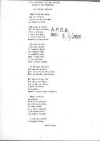 A la memoria del Dr. Rafael Fraile y su presencia