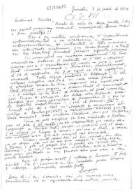 Carta de Eugenio Xammar a Carlos Esplá. Ginebra, 9 de julio de 1954