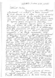 Carta de Eugenio Xammar a Carlos Esplá. Ginebra, 16 de julio [1954?]