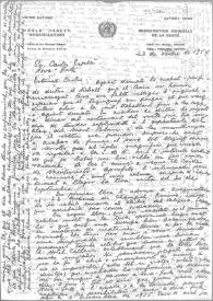 Carta de Eugenio Xammar a Carlos Esplá. Ginebra, 23 de octubre de 1954
