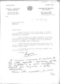 Carta de Eugenio Xammar a Carlos Esplá. Ginebra, 22 de diciembre de 1954