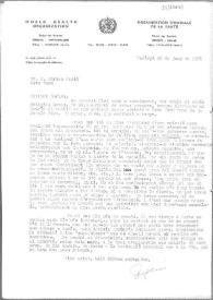 Carta de Eugenio Xammar a Carlos Esplá. Perpiñán, 28 de junio de 1956