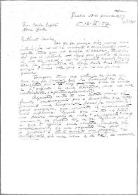 Carta de Eugenio Xammar a Carlos Esplá. Ginebra, 18 de enero de 1957
