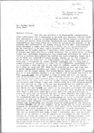 Carta de Eugenio Xammar a Carlos Esplá. Perpiñán, 22 de febrero de 1957