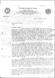 Carta de Eugenio Xammar a Carlos Esplá. Washington, 25 de junio de 1958