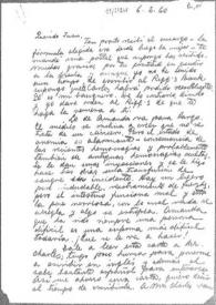 Carta de Eugenio Xammar a Juan, 6 de febrero de 1960