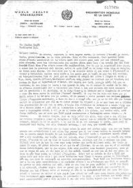 Carta de Eugenio Xammar a Carlos Esplá. Ginebra, 19 de mayo de 1961