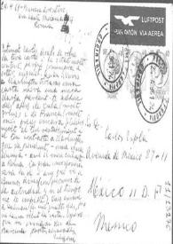 Postal de Eugenio Xammar a Carlos Esplá, 24 de abril de 1961