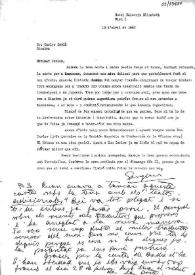 Carta de Eugenio Xammar a Carlos Esplá. Viena, 13 de abril de 1963