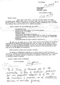 Carta de Eugenio Xammar a Carlos Esplá. Barcelona, 8 de noviembre de 1963